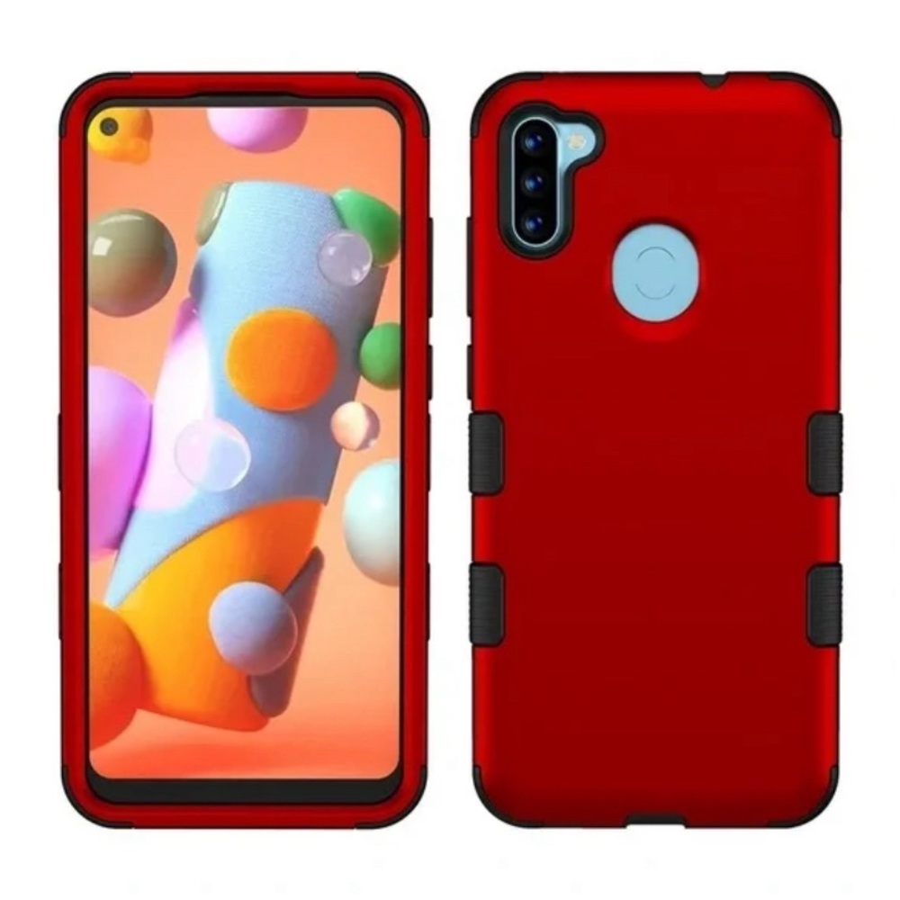 MyBat TUFF Subs Hybrid phone Case for Samsung Galaxy A21 red cover cell New